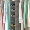 Whitmor Hanging Shoe Shelves - 8 Section - Closet Organizer - Grey - Image 3