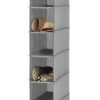 Whitmor Hanging Shoe Shelves - 8 Section - Closet Organizer - Grey - Image 5