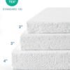 3" [Full XL] Mattress Topper, Memory Foam Mattress Topper Full Extra Long for College Dorm with Ultra Soft Cover & Corner Straps, CertiPUR-US Certified - Image 6