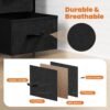 Sweetcrispy Nightstand Set of 2 with 2 Storage Drawers, 20" Height Small Bed Side Furniture End Table, Wooden Top Fabric Cabinet Kids Night Stand Dresser for Bedroom, Closet, Entryway, College Dorm - Image 7