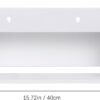 Angoily Wall Shoe Rack Wall Mounted Shoes Rack Hanging Shoe Organizer Door Back Shoe Hangers Storage Shelf for College Dorm Room Accessories 40cm White Wall Mounted Shoe Rack - Image 4