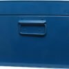 Zanzer Trunk Set - Vintage Style Storage w/Gold Finish Handles & Locks - Space Saving Organizer Home Dorm & Office Use (Blue, 2 Trunks) - Image 6