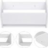 Angoily Wall Shoe Rack Wall Mounted Shoes Rack Hanging Shoe Organizer Door Back Shoe Hangers Storage Shelf for College Dorm Room Accessories 40cm White Wall Mounted Shoe Rack - Image 6