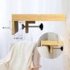 Suptek Bedside Shelf for Bunk Bed & Top Bunk, College Dorm Room Essentials, Loft Bed Accessories, Clip On Nightstand Snack Organizer, Bed Side Table Tray Storage - Original Bamboo Wood, NS001 - Image 6