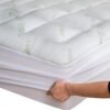 Viscose Made from Bamboo Twin Extra Long XL Mattress Topper - Thick Cooling Breathable Pillow Top Mattress Pad for Back Pain Relief - Deep Pocket Topper Fits 8-20 Inches (39x80 Inches) - Image 2