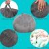 Bean Bag Chairs with Faux Rabbit Fur Cover, 3 ft Giant Memory Foam Bean Bag Chairs for Adults/Teens with Filling,Ultra Soft Faux Fur Fabric, Round Fluffy Sofa for Living Room Bedroom College Dorm - Image 4