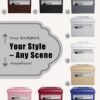 17”Storage Ottoman Folding Footstool with Side Pocket Leather Storage Foot Rest Stool Thick Sponge Padded Seat Ottoman Stool, Hidden Rectangle Storage Ottoman for Living Room Bedroom,White - Image 8