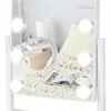 Vanity Mirror with Lights, Makeup Mirror with Lights,3 Color Lighting Modes Detachable 10X Magnification Mirror Touch Control,360°Rotation, White. - Image 6
