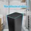 Teivio 3 Pack Small Trash Can with Press Top Lid,with Trash Bags,Wastebasket,Garbage Can for Bathroom Bedroom Kitchen Office,Craft Room,Kids Rooms,College Dorms,Powder Room,Cabinet(Black) - Image 8