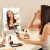 Vanity Mirror with Lights,Lighted Vanity Mirror with 9 Dimmable Bulbs for Dressing Room & Bedroom,3 Color Lighting,Modes Detachable 10x Magnification 360°Ratation(White) - Image 7
