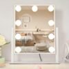Vanity Mirror with Lights, Makeup Mirror with Lights,3 Color Lighting Modes Detachable 10X Magnification Mirror Touch Control,360°Rotation, White. - Image 2
