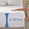2 Pack Waterproof Full Size Mattress Protector, Cooling Mattress Pad Fitted 6-18" Deep Pocket, 3D Air Fabric Soft Double Bed Mattress Cover Noiseless Washable for Kids, College Dorm - Image 5