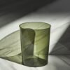 Anyoifax Small Trash Can Plastic Wastebasket 1.5 Gallon Round Garbage Container Bin for Bathroom, Bedroom, Kitchen, College Dorm, Office, Craft Room - Clear & Green - Image 2