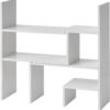 Yak About It Compact Adjustable Dorm Desk Bookshelf - White - Image 5