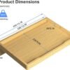 Suptek Bedside Shelf for Bunk Bed & Top Bunk, College Dorm Room Essentials, Loft Bed Accessories, Clip On Nightstand Snack Organizer, Bed Side Table Tray Storage - Original Bamboo Wood, NS001 - Image 5