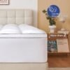 Twin XL Mattress Topper, Plush Extra Thick Mattress Pad Cover with 8-21” Deep Pocket, Cooling Pillow Top Bed Topper for Back Pain & Sleep Comfort, Overfilled Down Alternative Filling, White - Image 3