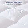 Twin XL Mattress Topper, Plush Extra Thick Mattress Pad Cover with 8-21” Deep Pocket, Cooling Pillow Top Bed Topper for Back Pain & Sleep Comfort, Overfilled Down Alternative Filling, White - Image 5