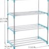 Xerhnan 4-Tier Stackable Small Shoe Rack, Lightweight Shoe Shelf Storage Organizer for Entryway, Hallway and Closet (blue) - Image 4
