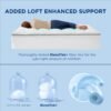 Bedsure Twin XL Mattress Topper Waterproof - Pillow Top Mattress Protector Extra Thick for College Dorm with 8-21" Deep Pocket, Mattress Pad Fitted, Soft Bed Topper Twin Extra Long - Image 5