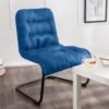 Bedroom Reading Chairs with Soft Cushion and Sturdy Frame, Perfect for Living Rooms, Dorm Rooms, Bed Rooms, Apartments, College Dorm, Blue - Image 3