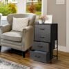 4 Drawers Dresser, Fabric Dresser Storage Tower Unit, Chest of Drawers Organizer with Foldable Fabric Bin, Wood Top and Steel Frame Dresser for Bedroom, Living Room, College Dorm. - Image 3