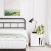 SunnyDaze 40 Inch High Dorm Headboard Twin XL Metal, Headboard Twin XL College Dorm, Easy Installation, Provides Good Support, Black - Image 3