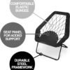 Zenithen Foldable Portable Black Hexagon Folding Bungee Chair, Perfect for Dorm Rooms, Bed Rooms, and Living Room, Use for Reading, Studying or Gaming, Black, 32" (Pack of 2) - Image 7