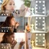 Vanity Mirror with Lights,Lighted Vanity Mirror with 9 Dimmable Bulbs for Dressing Room & Bedroom,3 Color Lighting,Modes Detachable 10x Magnification 360°Ratation(White) - Image 3