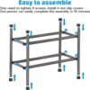 STORAGE MANIAC Expandable Shoe Rack, Stackable Shoe Rack for Closet, Small Shoe Rack Organizer for Entryway, Adjustable Shoe Rack for Garage, Shoe Rack for Front Door, Metal Shoe Rack, Black 2 Tier - Image 7