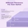 BedsPick Mattress Topper Twin XL Memory Foam, 3 Inch Gel Mattress Pad Extra Long Twin for Back Pain Relief, Plush College Dorm Bed Toppers for RV, Camp, Couch, Bunk and Hospital - Image 10