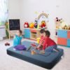 WOTU Folding Bed Couch 10 Inch Fold Out Sofa Bed Memory Foam Mattress Comfortable Floor Couch Sleeper Sofa Twin, Dark Blue for Apartments, College Dorms, Guest Room, Living Room - Image 3