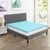 Momend 2Inch Memory Foam Mattress Pad Twin XL, Cooling Gel-Infused Extra Long Single Bed Topper for College Dorm - Image 2
