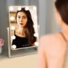 Hompoem Hollywood Vanity Mirror with Lights,12 Led Bulbs,Touch Control Design 3 Colors Dimable,Detachable With 10x Magnification - Image 8