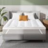 Twin XL Mattress Topper, Quilted Fitted Mattress Pad Twin XL Size for College Dorm Bed, Soft Fluffy Pillow Top Bed Mattress Topper Down Alternative Filling - Image 3