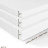 3" Twin Extra Long Memory Foam Mattress Topper, [Removable] [Washable] Cover and [Adjustable] Straps, CertiPUR-US Certified Mattress Topper Twin XL for College Dorm- White - Image 9