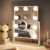Vanity Mirror with Lights, Makeup Mirror with Lights,3 Color Lighting Modes Detachable 10X Magnification Mirror Touch Control,360°Rotation, White. - Image 8