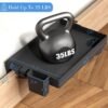 SPACEKEEPER Bedside Shelf for Bed, Foldable Bunk Bed Shelf Clip On Nightstand for Top Bunk College Dorm Room Essentials Floating Table Tray Bed Side Shelf Organizer, Plus Size, Black - Image 5