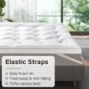 Twin XL Mattress Topper, Quilted Fitted Mattress Pad Twin XL Size for College Dorm Bed, Soft Fluffy Pillow Top Bed Mattress Topper Down Alternative Filling - Image 5