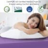 2 Inch Twin XL(39"x80") Gel Memory Foam Mattress Topper,Cooling Gel Infused Mattress Pad Purple Mattress Topper for Pressure Relief Back Pain,CertiPUR-US Certified - Image 4