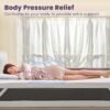BDEUS 3 Inch Cooling Gel Memory Foam Mattress Topper for College Dorm, Ventilated High Density Pad for Pressure Relief, Bed Topper with Removable Cooling Touch Soft Cover, Twin XL Size - Image 3