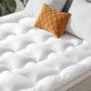 Twin XL Mattress Topper, Quilted Fitted Mattress Pad Twin XL Size for College Dorm Bed, Soft Fluffy Pillow Top Bed Mattress Topper Down Alternative Filling - Image 2