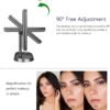 deweisn Trifold Lighted Vanity Makeup Mirror with 21 LEDs Lights,1x/2x/3x Magnification and Touch Screen Dimming,Two Power Supplies Makeup Mirror, Gift for Women - Image 5