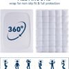 BDEUS Twin XL Mattress Topper for College Dorm, 1450 GSM Extra Thick Mattress Pad Cover with Elastic Pocket, Premium 7D Snow Down Alternative Bed Topper, Plush Pillow Top - 39"x80" White - Image 9