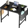 Sweetcrispy Small Computer Office Desk 32 Inch Kids Student Study Writing Work with Storage Bag & Headphone Hooks Modern Simple Home Bedroom PC Table - Image 2