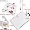 Bedside Shelf for Bed & Top Bunk- College Dorm Room Essentials, Clip On Nightstand Snack Organizer, Floating Bed Side Table Tray Shelfie，Cord Holder for Top Bunk Organizer Bedroom, - Image 5