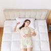 Twin XL Mattress Topper, Plush Extra Thick Mattress Pad Cover with 8-21” Deep Pocket, Cooling Pillow Top Bed Topper for Back Pain & Sleep Comfort, Overfilled Down Alternative Filling, White - Image 7