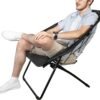 Zenithen Foldable Portable Black Hexagon Folding Bungee Chair, Perfect for Dorm Rooms, Bed Rooms, and Living Room, Use for Reading, Studying or Gaming, Black, 32" (Pack of 2) - Image 5