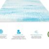 BioPEDIC 4-Inch Twin Size Mattress Topper, iCOOL Tech and Gel Swirl Medium Plush Memory Foam Mattress Topper, CertiPUR-US Certified, White, Twin Size (75" L x 39" W x 4" H) - Image 7