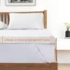 3 Inch Gel Memory Foam Mattress Topper Queen Size, Mattress Pad Cover for Pressure Relief, Bed Topper with Removable Cover，Soft & Breathable - Image 9