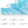 BioPEDIC 4-Inch Twin Size Mattress Topper, iCOOL Tech and Gel Swirl Medium Plush Memory Foam Mattress Topper, CertiPUR-US Certified, White, Twin Size (75" L x 39" W x 4" H) - Image 8